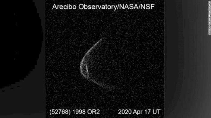 This asteroid is practicing physical distancing and wearing a mask